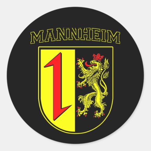 Mannheim CoatCrest Classic Round Sticker