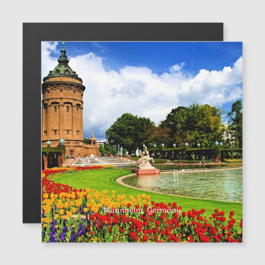 Mannheim, Germany beautiful landscape photograph (Front/Back)