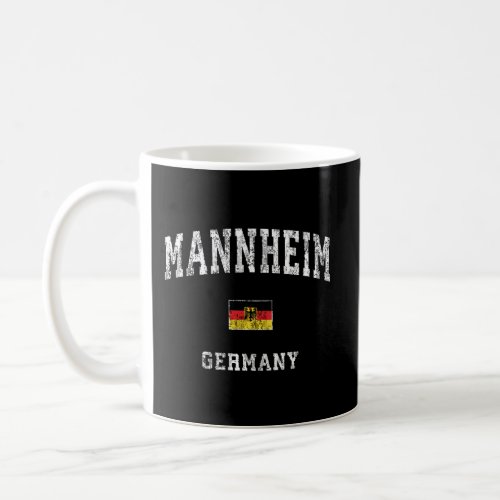 Mannheim Germany Vintage Athletic Sports Design Coffee Mug