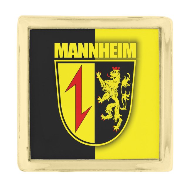 Mannheim Gold Finish Lapel Pin (Front)