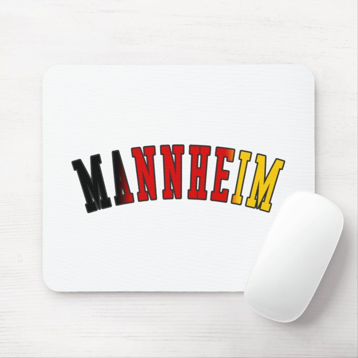 Mannheim in Germany National Flag Colors Mouse Pad