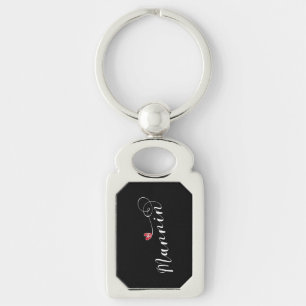 Mannin, Isle of Man Flag Heart, Manx Keychain