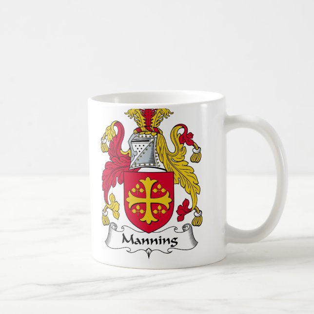 Manning Family Crest Coffee Mug (Right)