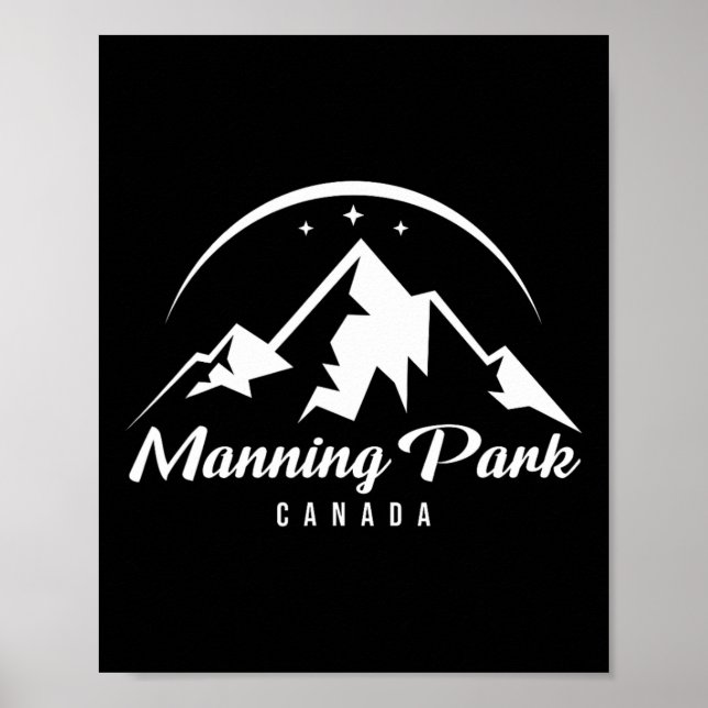 Manning Park Canada Ski Resort Skiing Snowboarding Poster (Front)