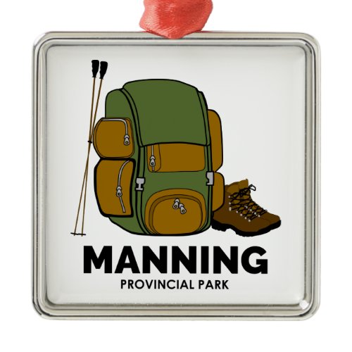 Manning Provincial Park Backpack Metal Ornament