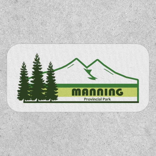 Manning Provincial Park Green Stripes Patch (Front)
