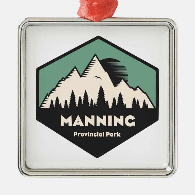 Manning Provincial Park Metal Ornament (Front)