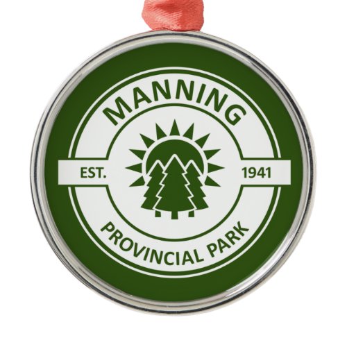 Manning Provincial Park Metal Ornament