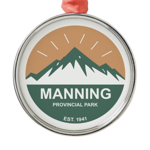 Manning Provincial Park Metal Ornament