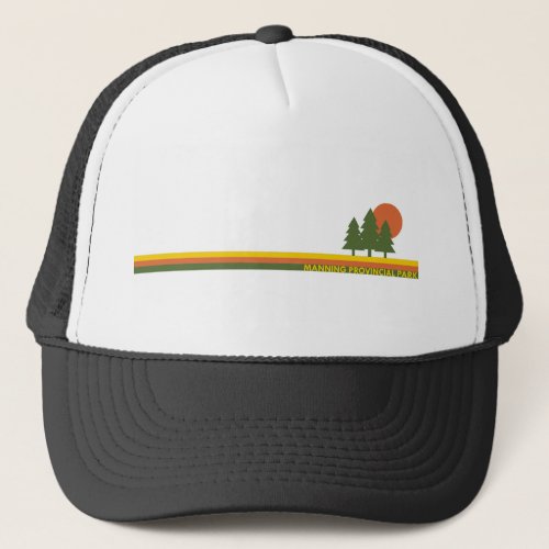 Manning Provincial Park Pine Trees Sun Trucker Hat