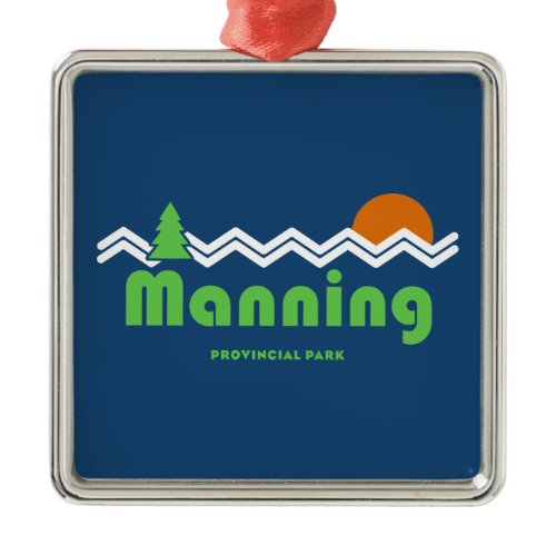 Manning Provincial Park Retro Metal Ornament