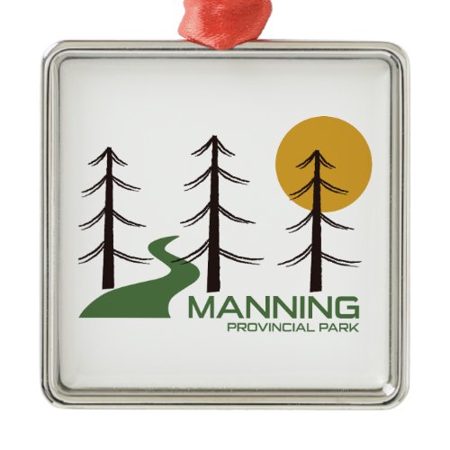Manning Provincial Park Trail Metal Ornament