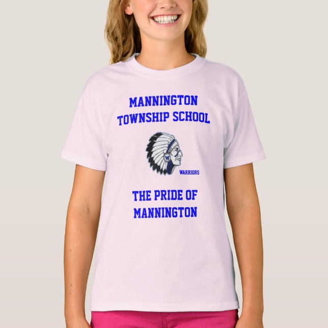 MANNINGTON TOWNSHIP SCHOOL GIRLS RINGER TEE SHIRT (Front)