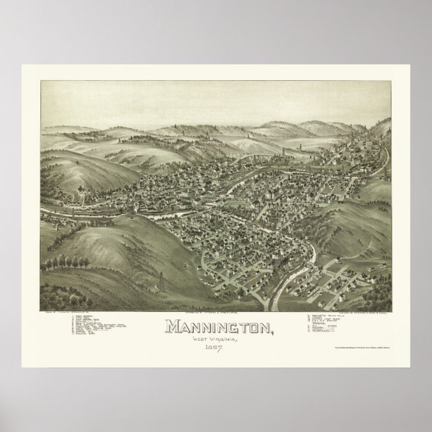 Mannington WV Panoramic Map 1897 Poster Zazzle   Mannington Wv Panoramic Map 1897 Poster Rb8279c1f36aa48b5be87bb1a90fb0997 Az1d0 8byvr 630 