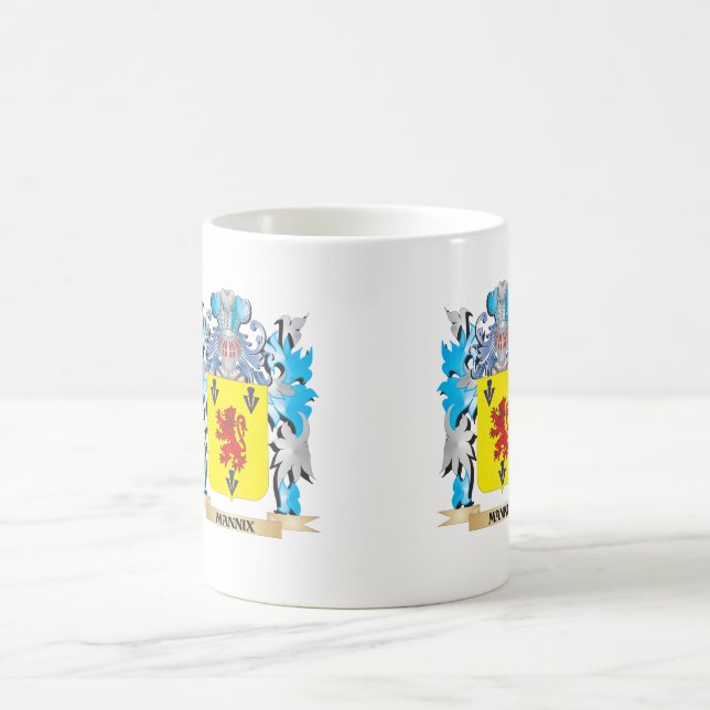 Mannix Coat of Arms - Family Crest Coffee Mug (Center)