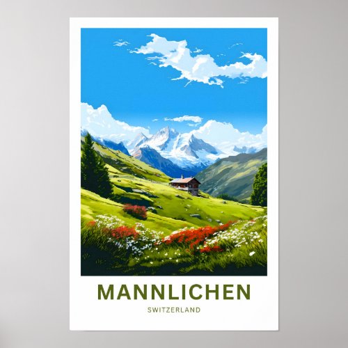 Mannlichen Switzerland Travel Print