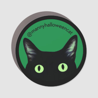 Manny Halloween Cat Car Magnet