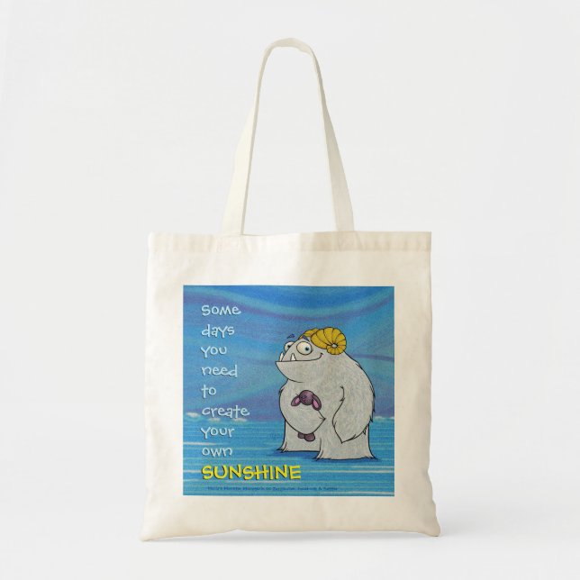 Manny the Yeti, tote Bag (Front)