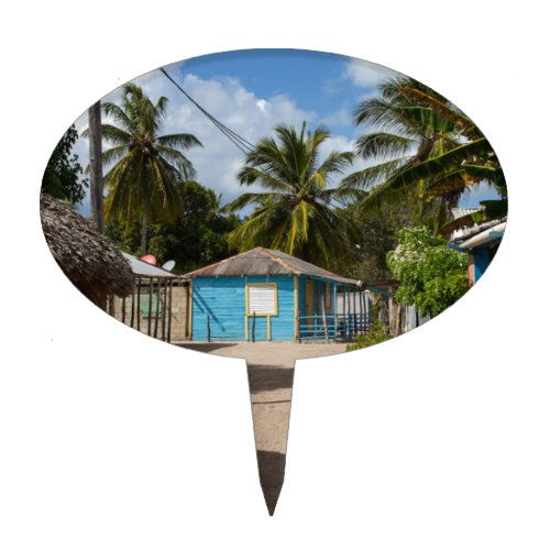 Mano Juan village in Saona Domenican Republic Cake Topper