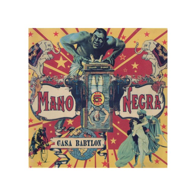 Mano Negra Manu Chao Wood Wall Decor (Front)