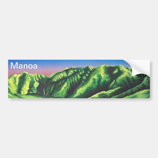 Manoa Falls Bumper Sticker (Front)