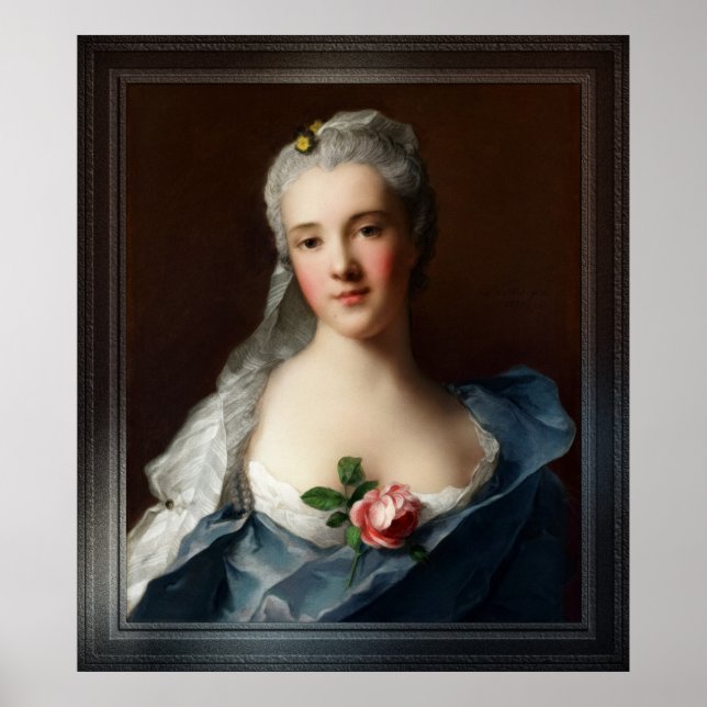 Manon Balletti by Jean-Marc Nattier Poster (Front)