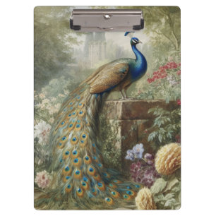 Manor Garden Peacock Executive Sanctuary Clipboard