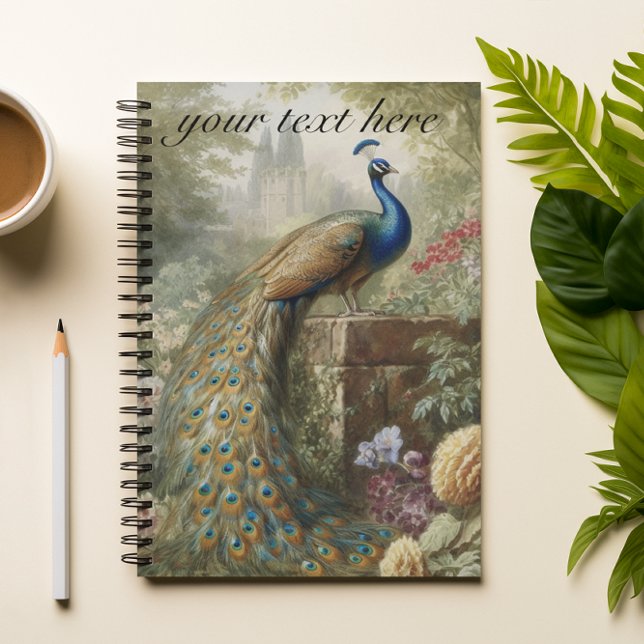 Manor Garden Peacock Scholarly Retreat Notebook (Creator Uploaded)