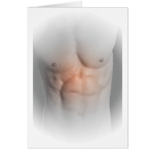 Man's Abs Cards (Front)