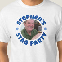 Man's Bachelor Party Photo T-Shirt