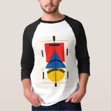 Man's Bauhaus Design 3/4 T-shirt