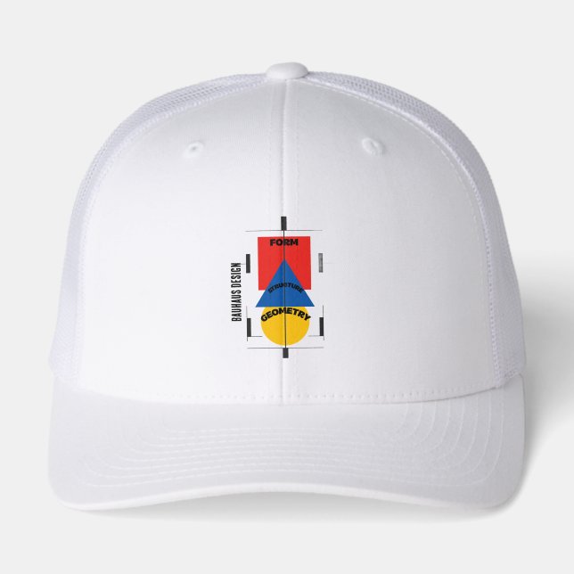 Man's Bauhaus Design Baseball & Trucker Hat (Front)
