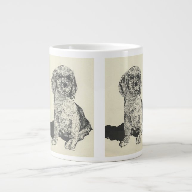 Mans Best Friend  Cocker Spaniel Large Coffee Mug (Front)