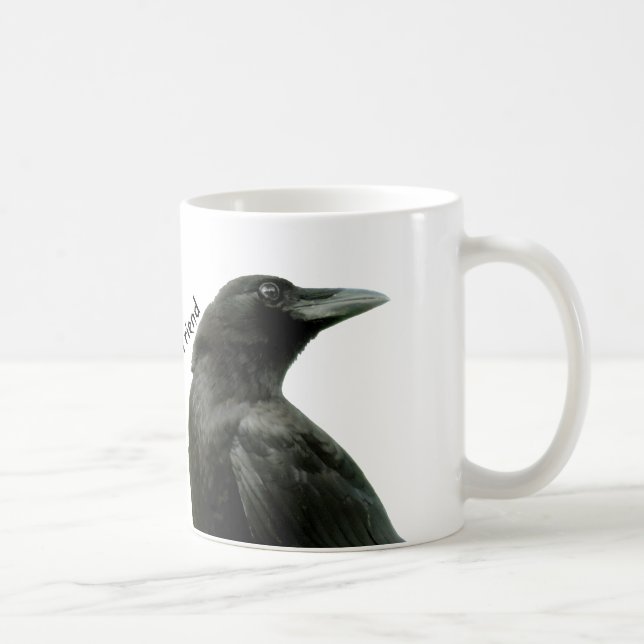 Man's Best Friend Crow Mug (Right)