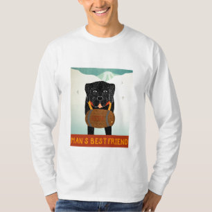Mans Best Friend - Long sleeved T- Stephen Huneck T-Shirt