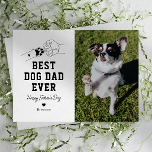 Man's Best Friend Photo Fathers Day Card