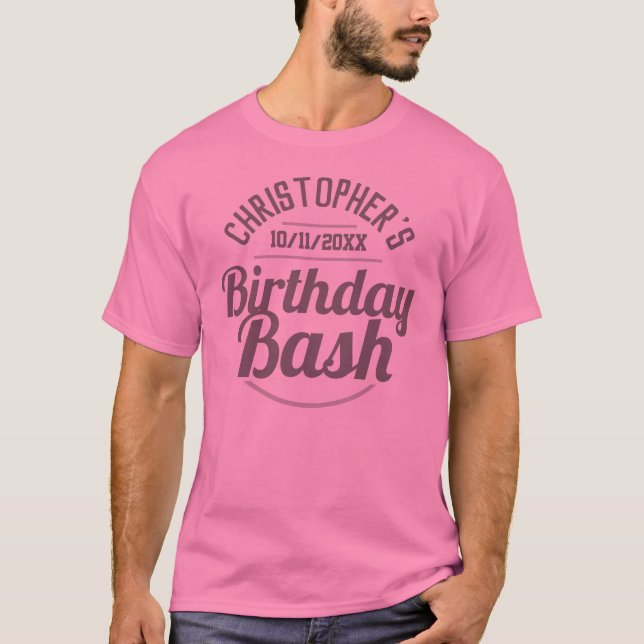 Man's Celebration of a Birthday T-Shirt (Front)