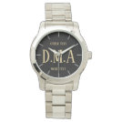 Man's Custom Watch, Add Initials and Text Wristwatch Man's Custom Watch, Add Initials and Text Wristwatch