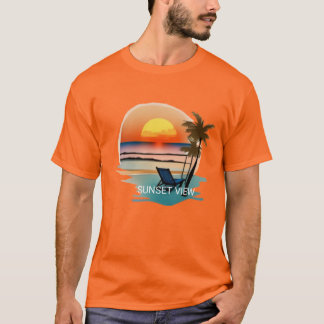 Man's Dark orange Basic T-shirt. T-Shirt