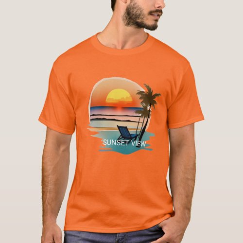 Mans Dark orange  Basic T_shirt  T_Shirt