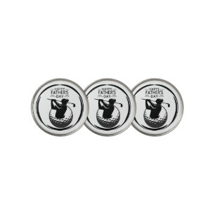Man's Golf swing ball:Happy Father's Day Ball Marker