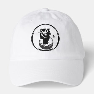 Man's Golf swing & Golf ball Hat