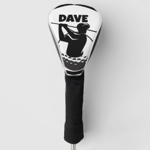 Man's Golf swing & Golf ball Head Cover