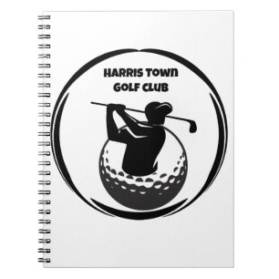 Man's Golf swing & Golf ball Notebook