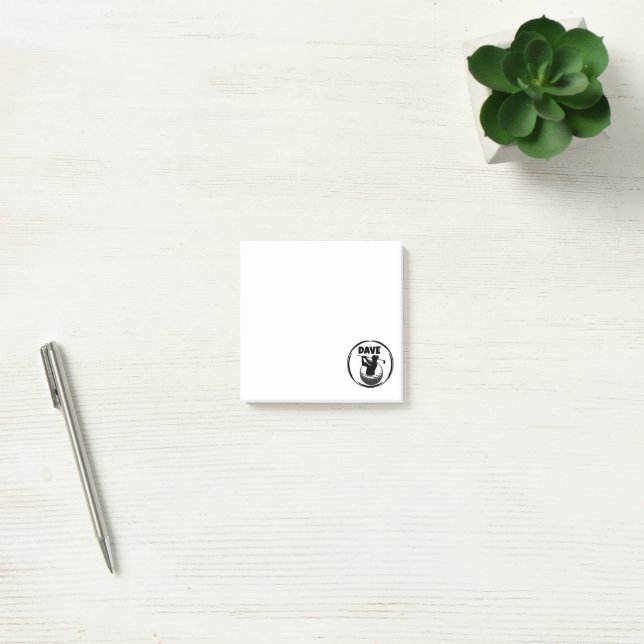 Man's Golf swing & Golf ball Post-it Notes (Office)