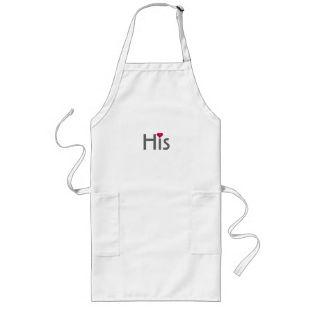 Man's Half Of His And Hers Matching Apron Set