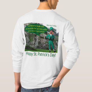 mans long sleeve tee. Happy St. Patrick's Day. T-Shirt
