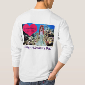 mans long sleeve tee.  Happy Valentine's day.   do T-Shirt