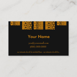Man's Profile Card
