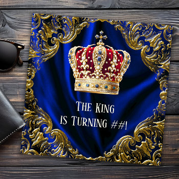 Mans Royal King Birthday Party  Invitation by InvitationCentral at Zazzle